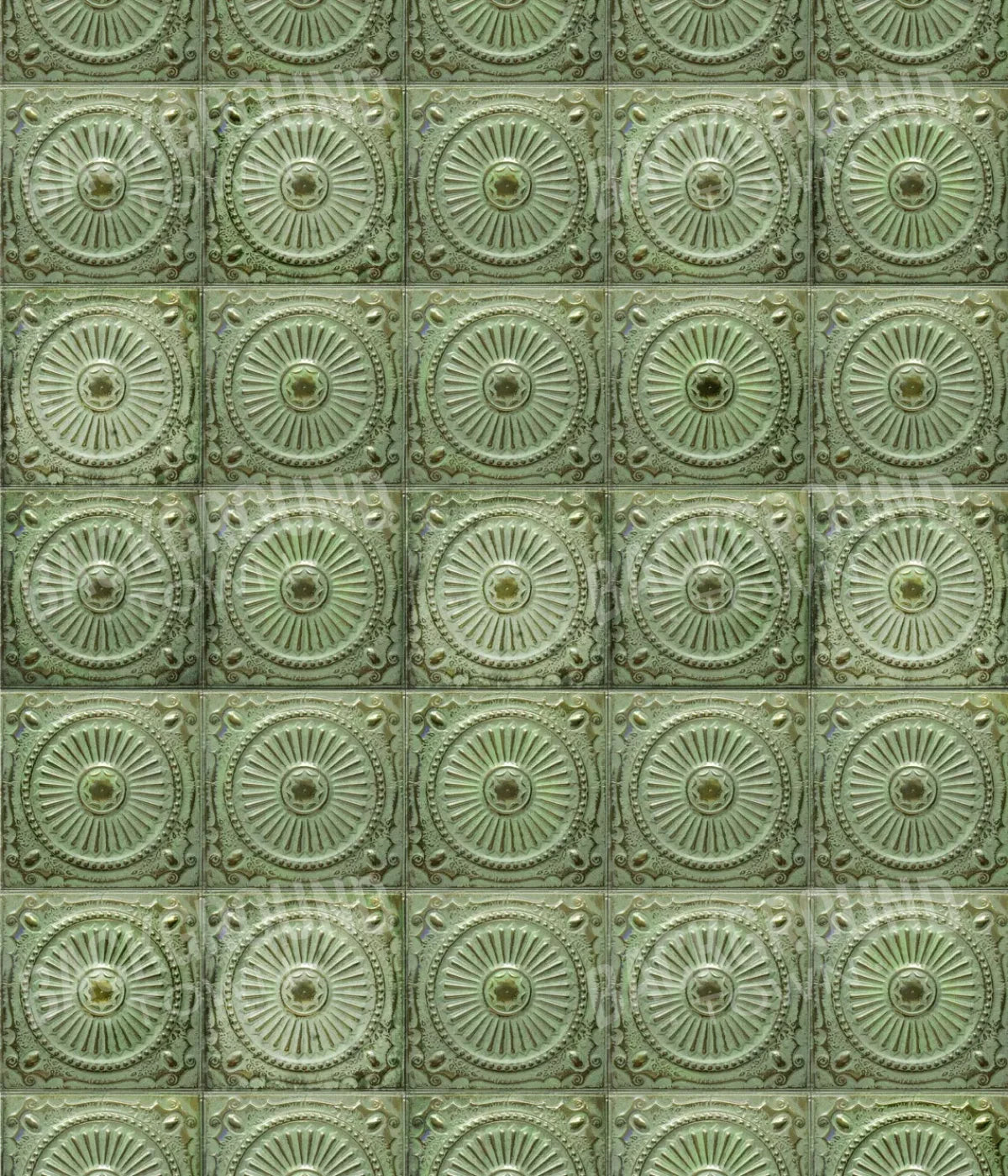 Green Tiles 10’X12’ Ultracloth (120 X 144 Inch) Backdrop