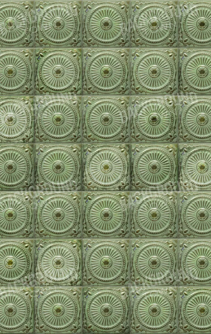 Green Tiles 10’X16’ Ultracloth (120 X 192 Inch) Backdrop