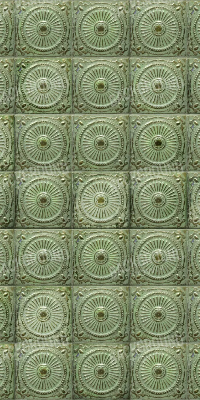 Green Tiles 10’X20’ Ultracloth (120 X 240 Inch) Backdrop