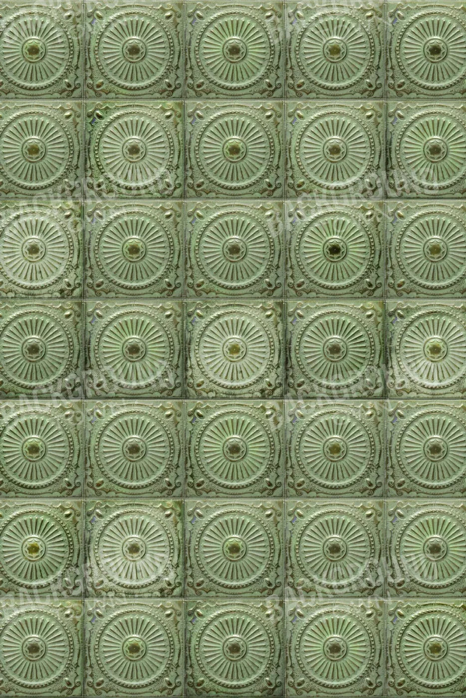 Green Tiles 5’X8’ Ultracloth (60 X 96 Inch) Backdrop