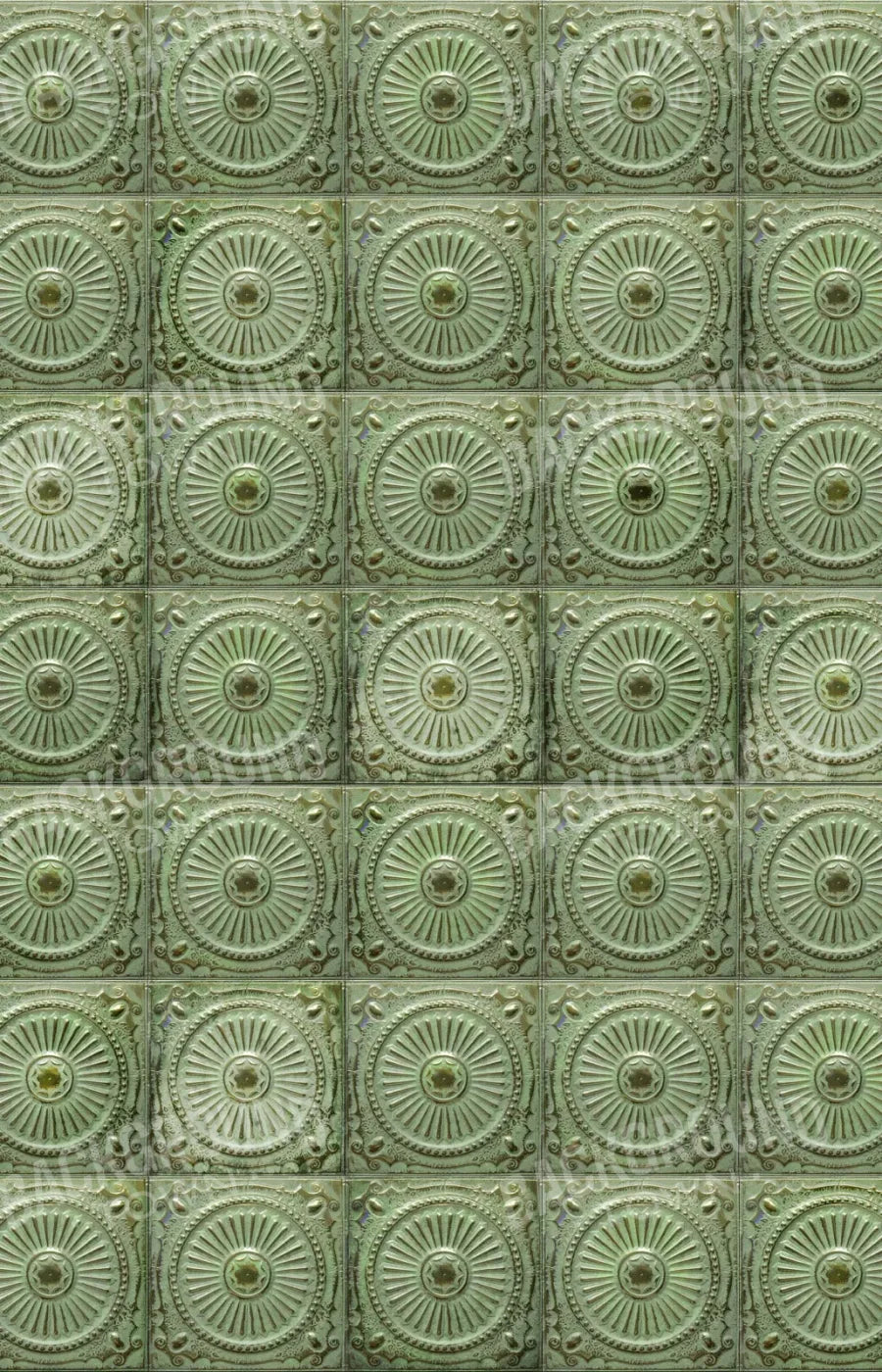 Green Tiles 8’X12’ Ultracloth (96 X 144 Inch) Backdrop