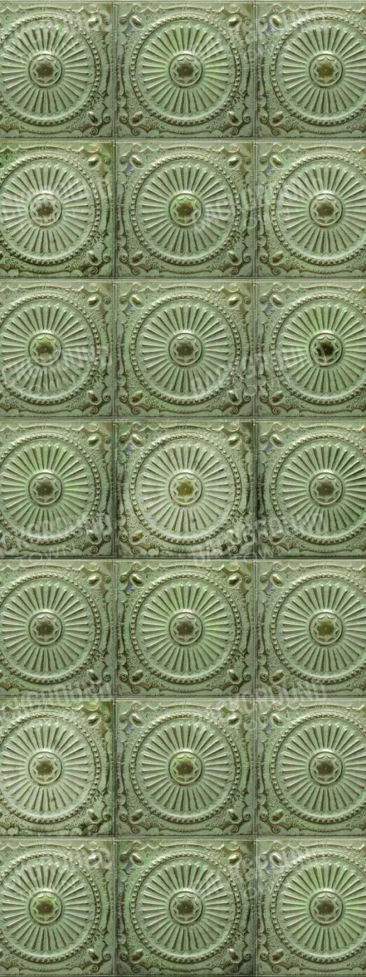 Green Tiles 8’X20’ Ultracloth (96 X 240 Inch) Backdrop