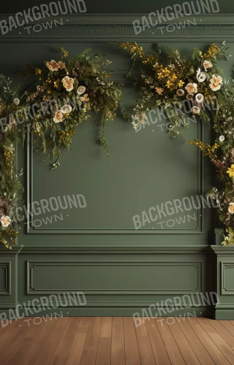 Green Wall I 9X14 Ultracloth ( 108 X 168 Inch ) Backdrop
