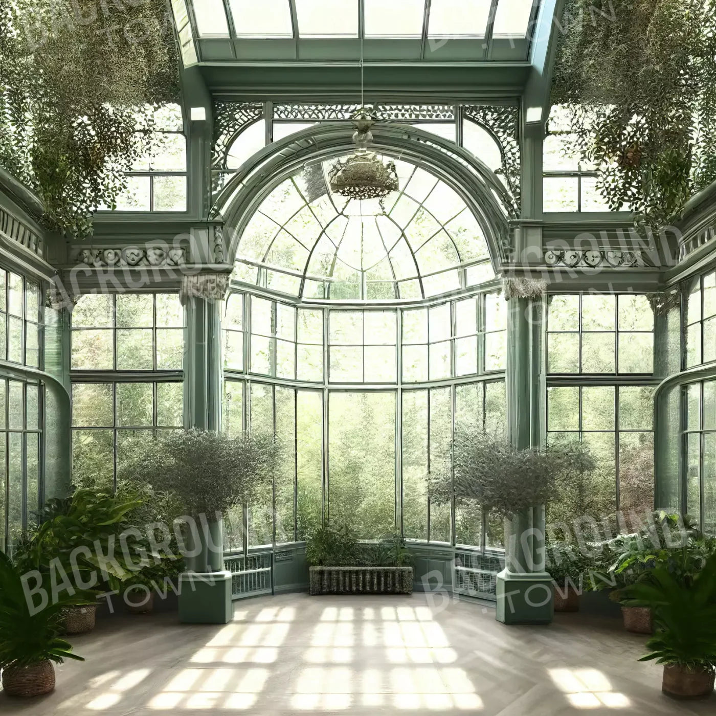Green Set Designs Backdrop for Photography