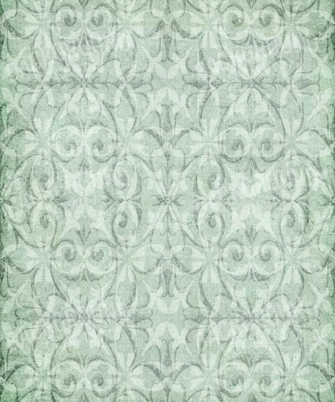Green Damask Backdrop for Photography
