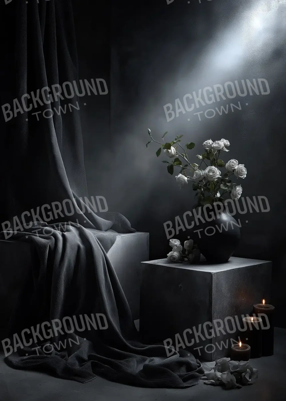Grey Corner 5’x7’ UltraCloth (60 x 84 inch) Backdrop