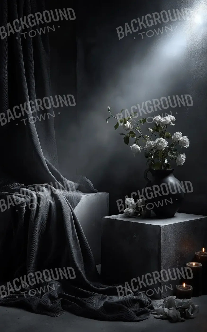 Grey Corner 5’x8’ UltraCloth (60 x 96 inch) Backdrop