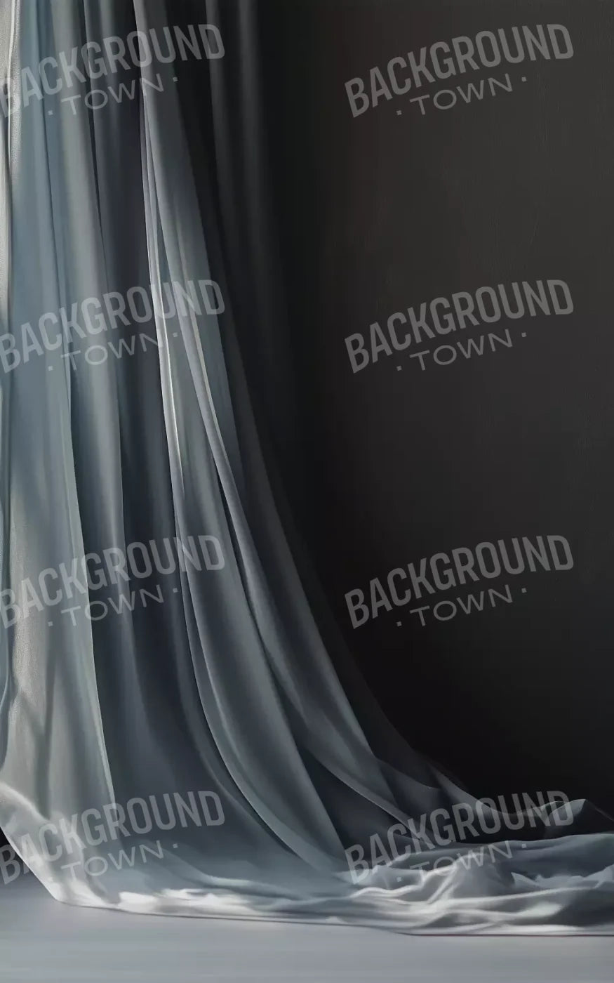 Grey Curtain 5’X8’ Ultracloth (60 X 96 Inch) Backdrop