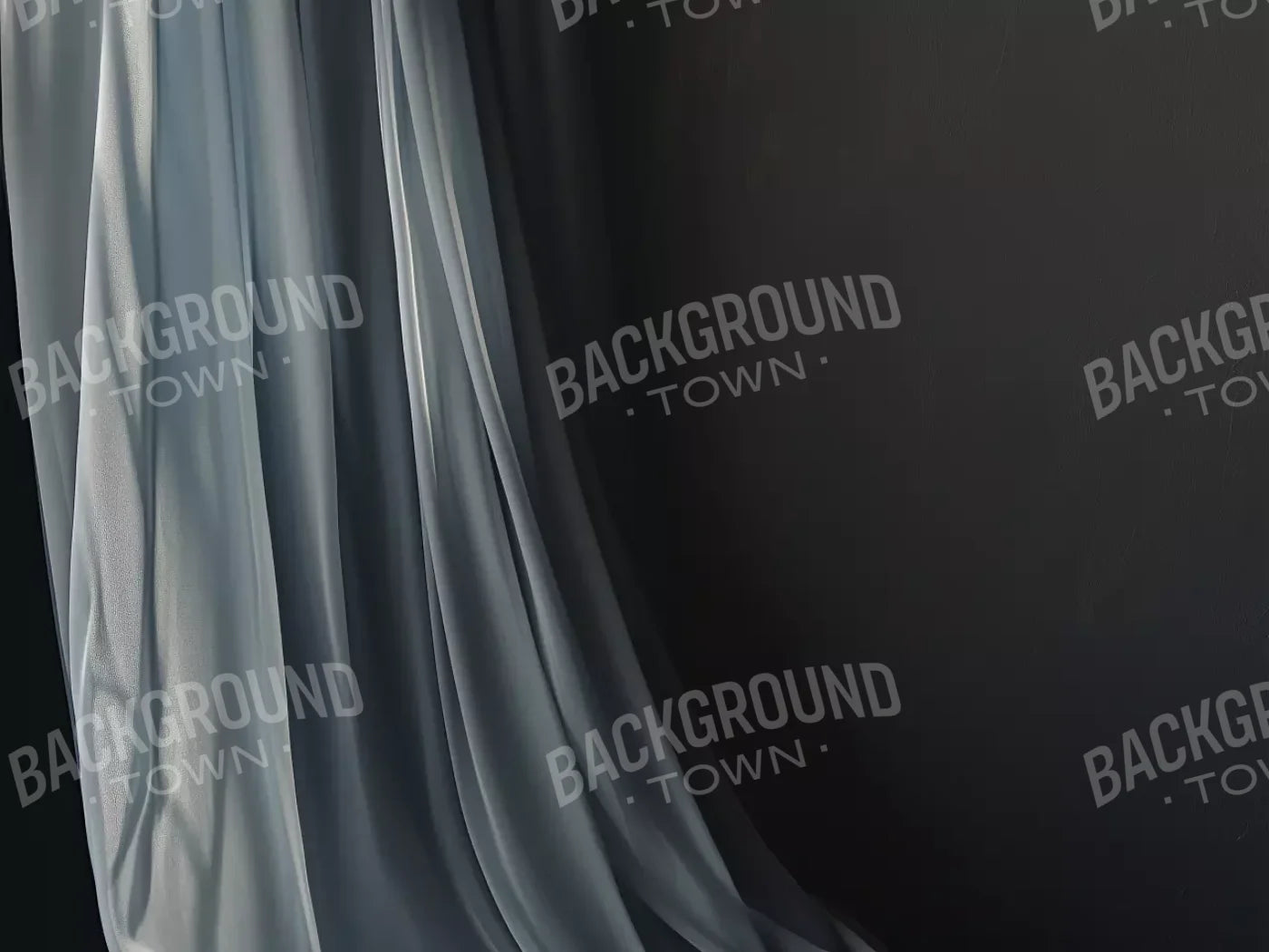 Grey Curtain 6’8X5’ Fleece (80 X 60 Inch) Backdrop