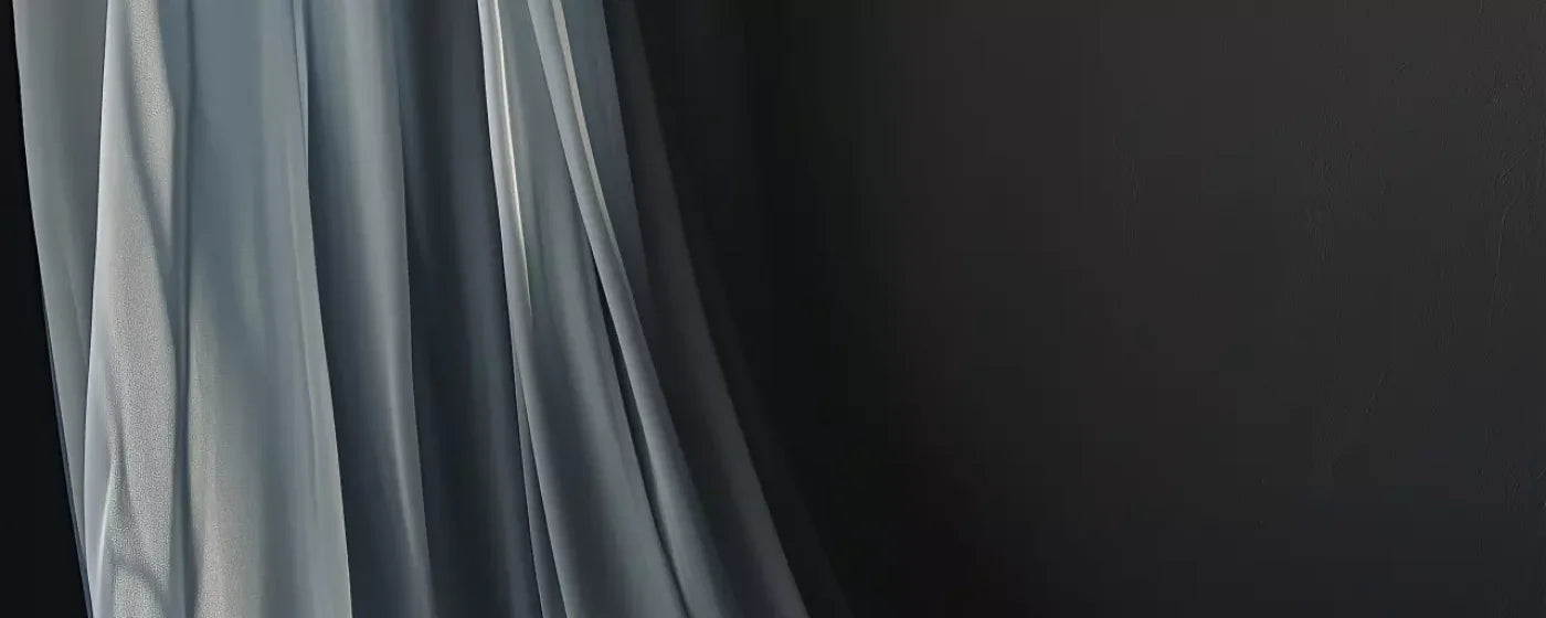 Grey Curtain 20’X8’ Ultracloth (240 X 96 Inch) Backdrop