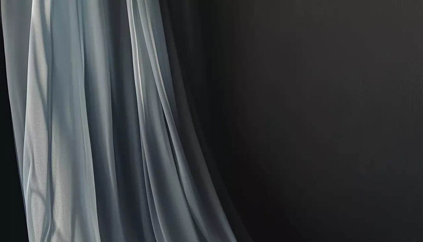 Grey Curtain 14’X8’ Ultracloth (168 X 96 Inch) Backdrop