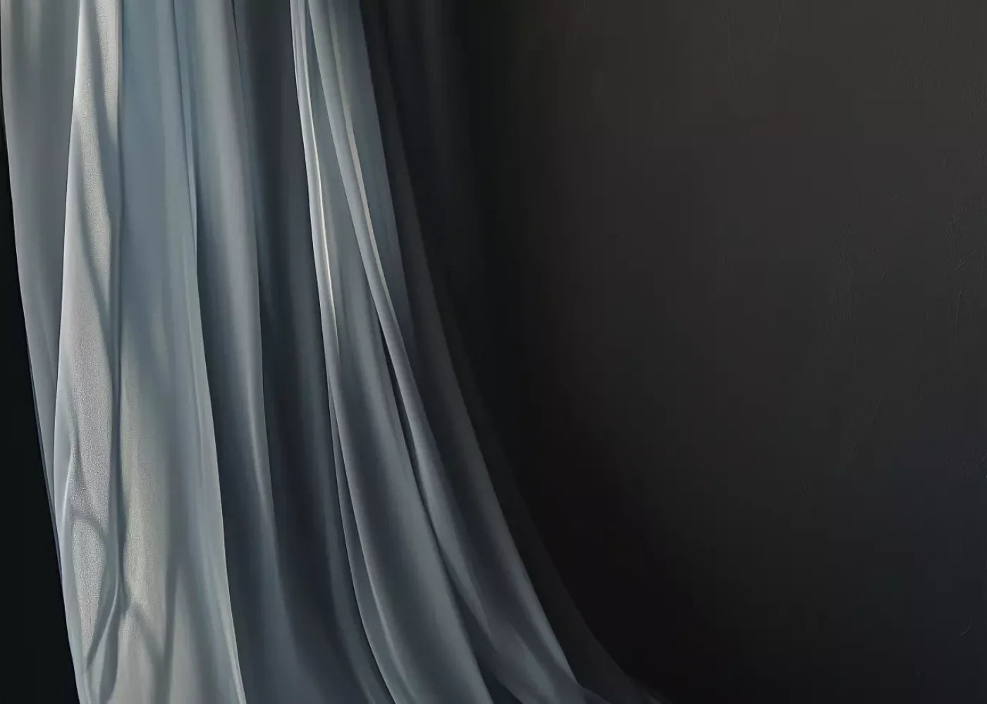 Grey Curtain 7’X5’ Ultracloth (84 X 60 Inch) Backdrop