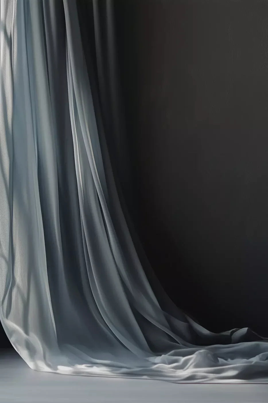 Grey Curtain 8’X12’ Ultracloth (96 X 144 Inch) Backdrop