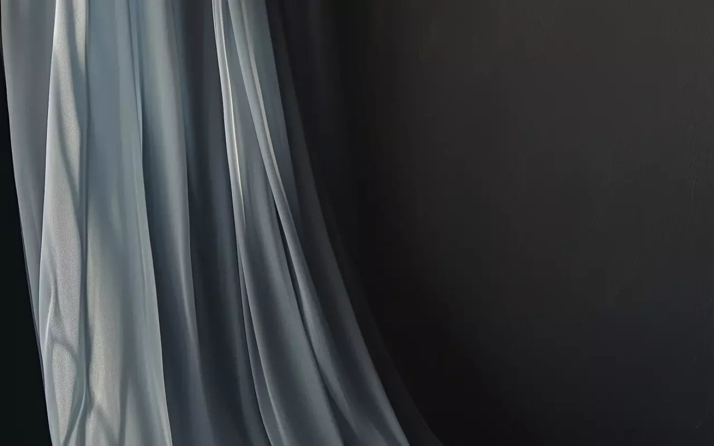 Grey Curtain 8’X5’ Ultracloth (96 X 60 Inch) Backdrop
