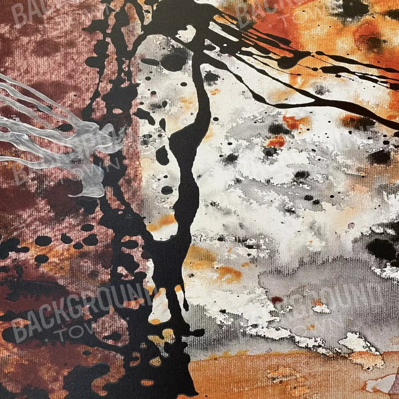 Grunge Splat 4 8X8 Fleece ( 96 X Inch ) Backdrop