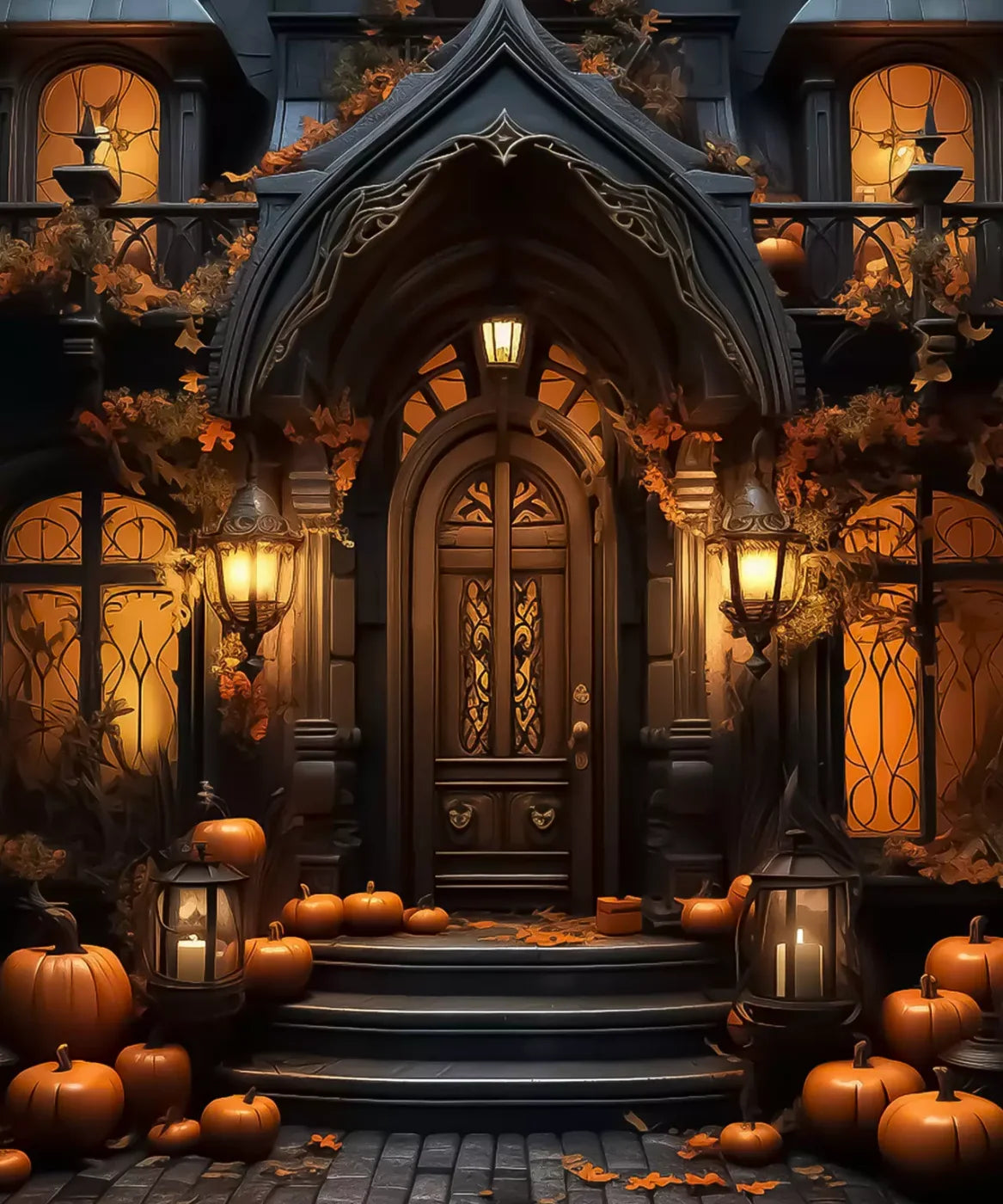 Orange Halloween Backdrop for Photography
