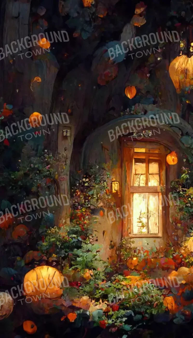 Halloween Fairy Garden 8’X14’ Ultracloth (96 X 168 Inch) Backdrop