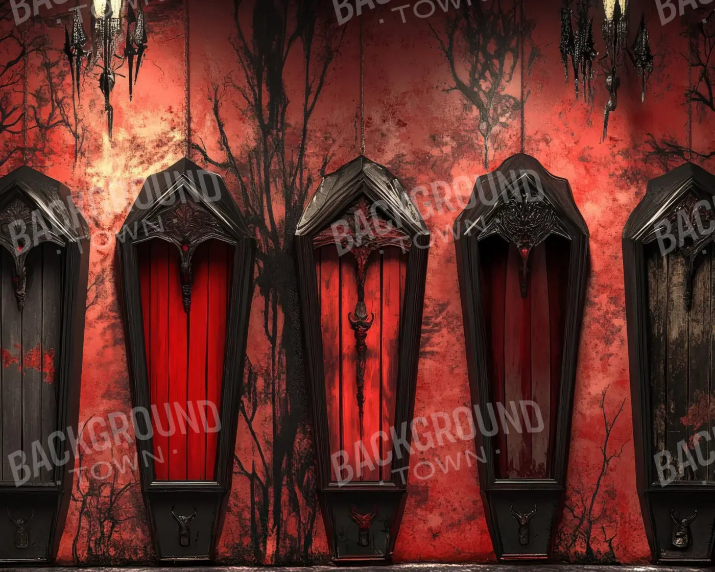 Halloween Vault 10’x8’ Fleece (120 x 96 inch) Backdrop