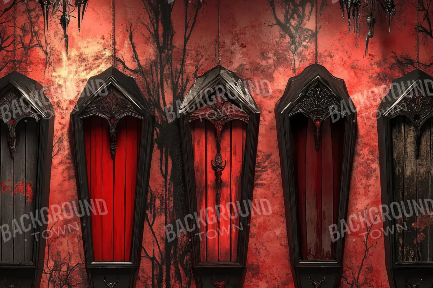 Halloween Vault 12’x8’ UltraCloth (144 x 96 inch) Backdrop