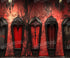 Red Halloween Backdrop for Photography