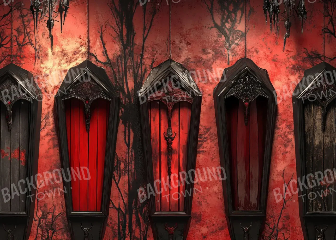 Halloween Vault 7’x5’ UltraCloth (84 x 60 inch) Backdrop