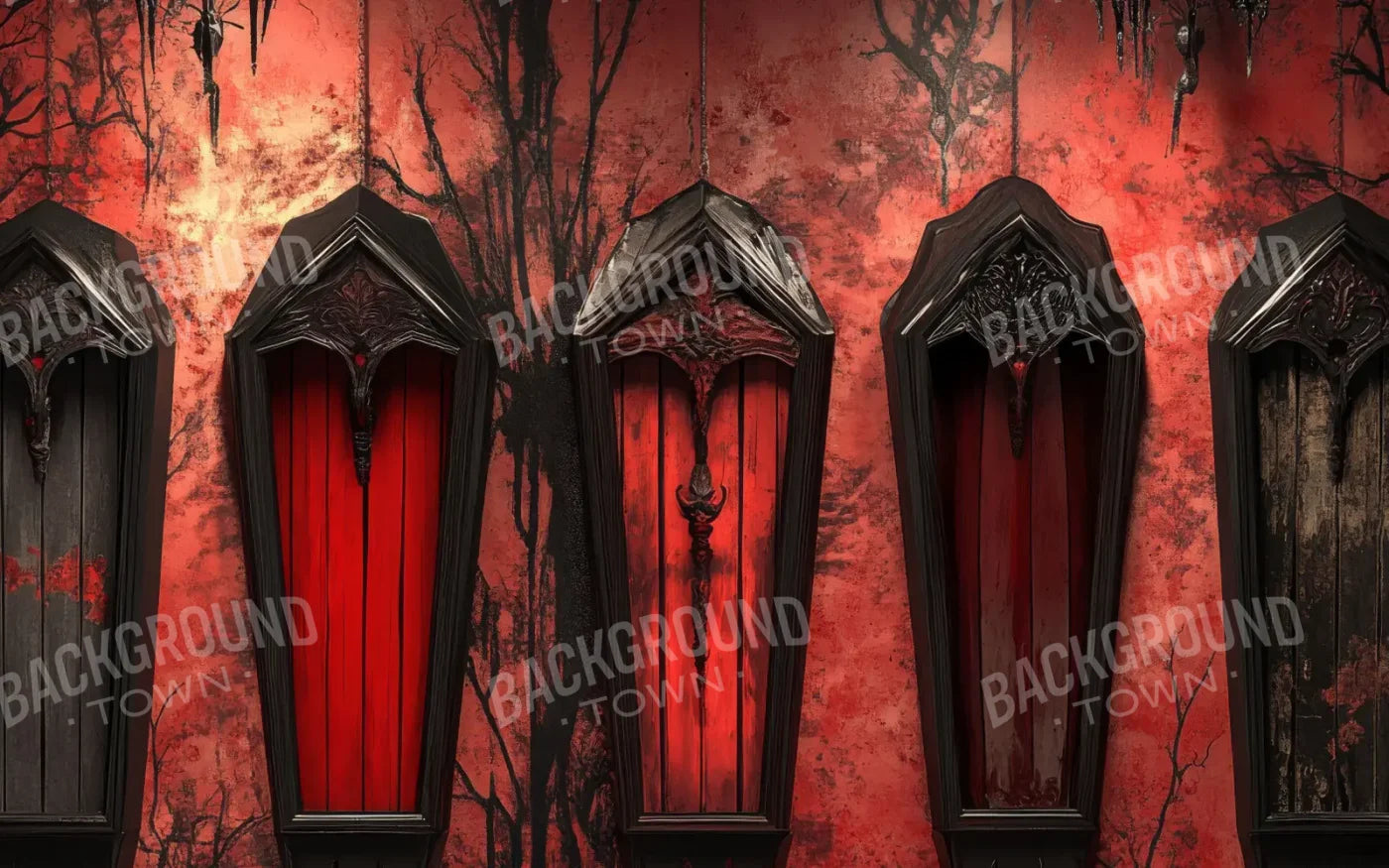 Halloween Vault 8’x5’ UltraCloth (96 x 60 inch) Backdrop