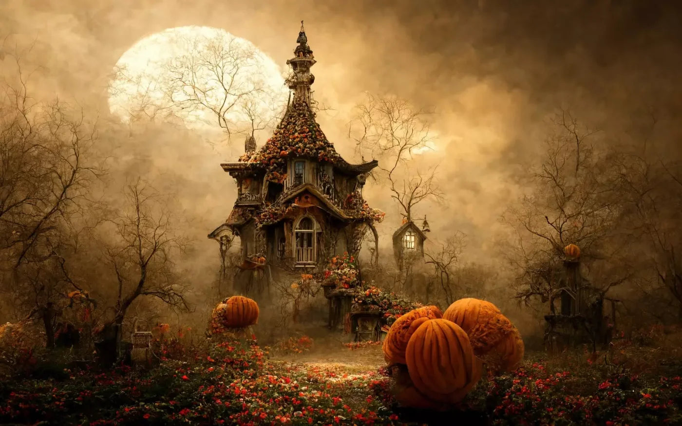 Hallows Eve 3 14’X9’ Ultracloth (168 X 108 Inch) Backdrop