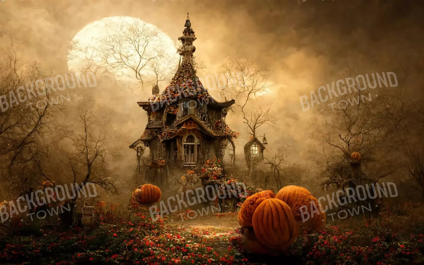 Hallows Eve 3 14’X9’ Ultracloth (168 X 108 Inch) Backdrop