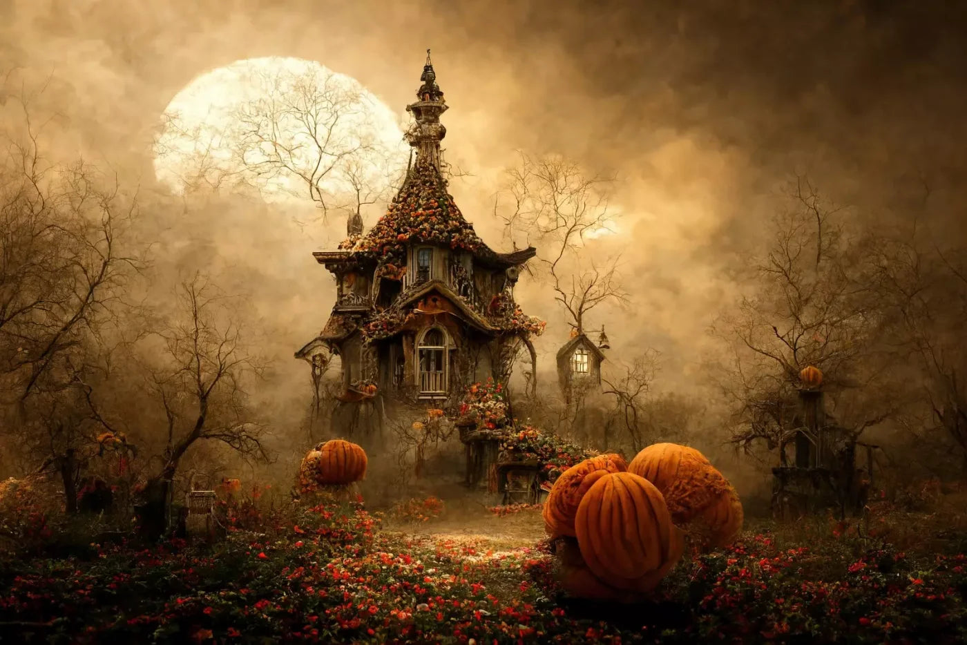 Hallows Eve 3 8’X5’ Ultracloth (96 X 60 Inch) Backdrop