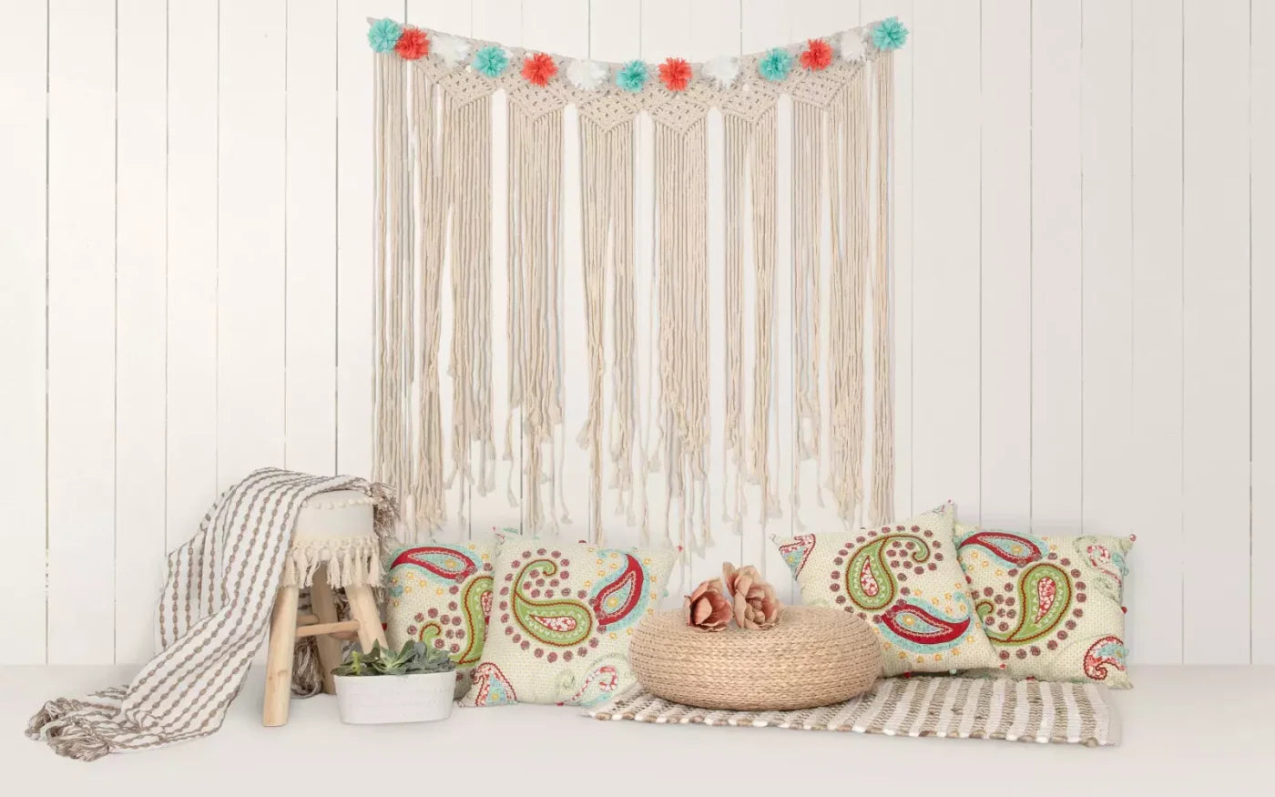 Happy Boho 14X9 Ultracloth ( 168 X 108 Inch ) Backdrop