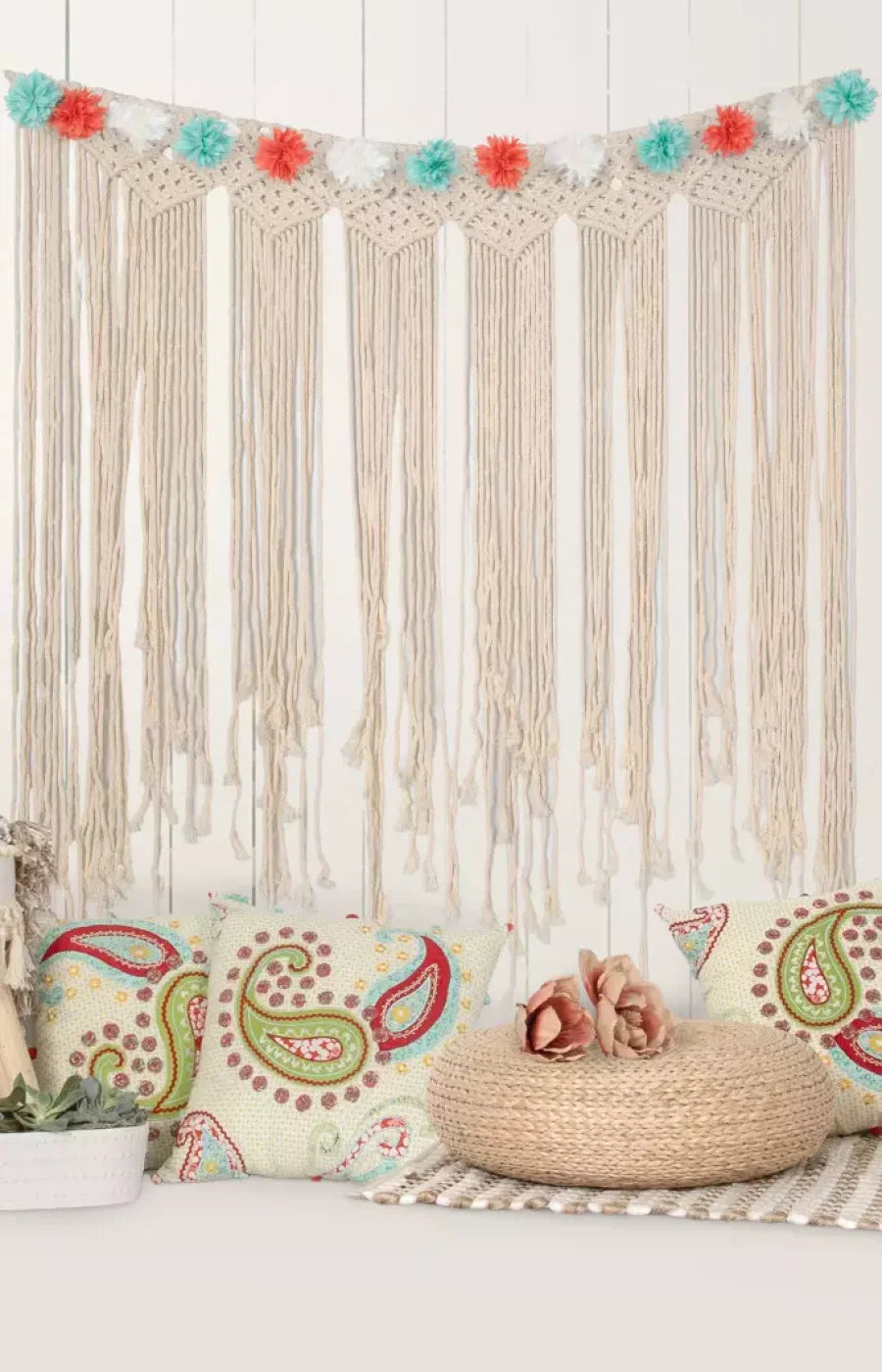 Happy Boho 8X12 Ultracloth ( 96 X 144 Inch ) Backdrop
