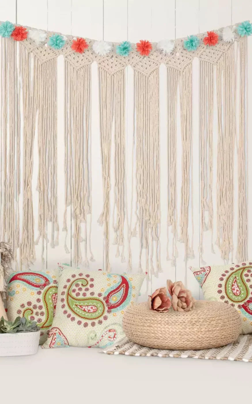 Happy Boho 9X14 Ultracloth ( 108 X 168 Inch ) Backdrop