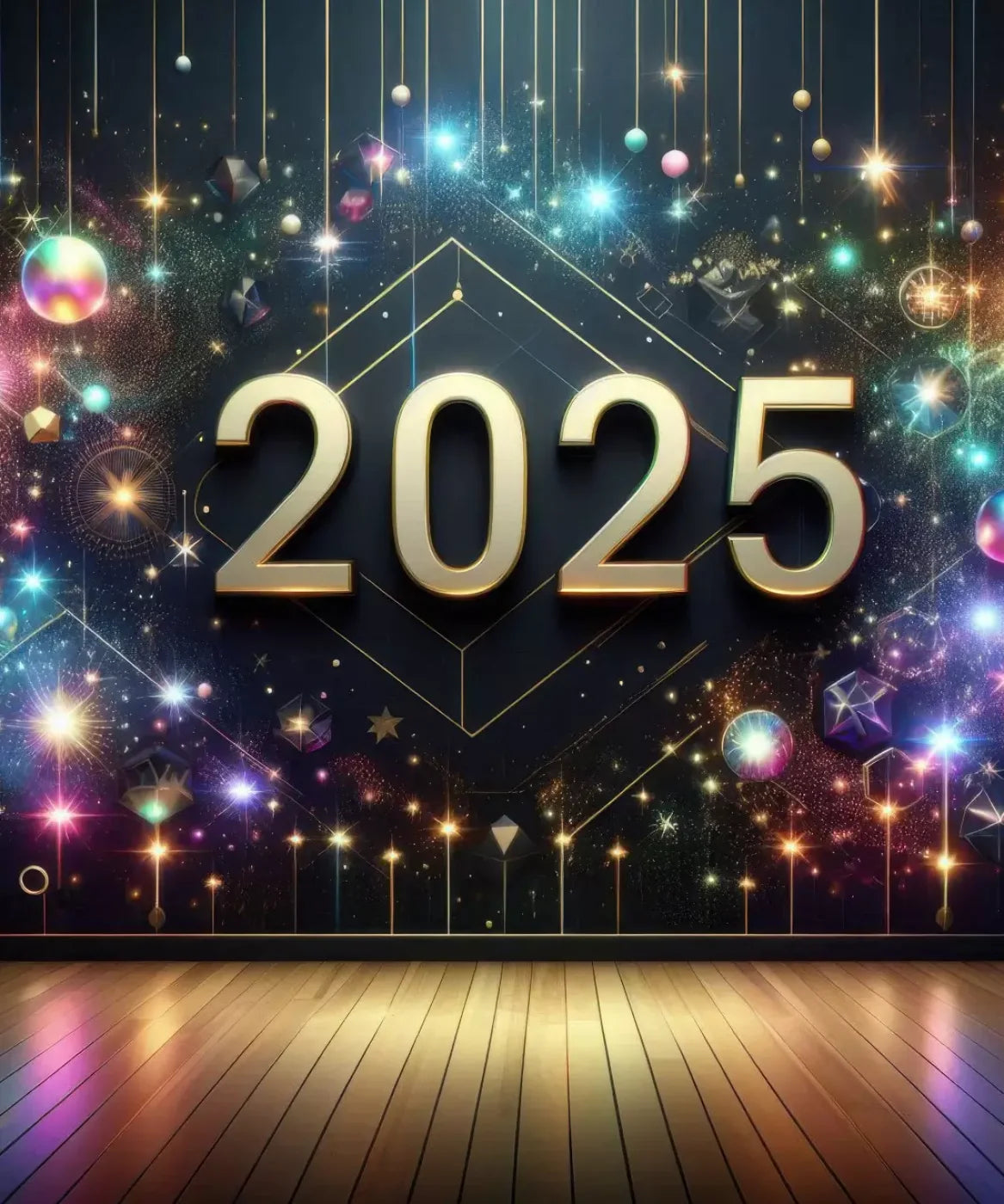 Happy New Year 10’X12’ Ultracloth (120 X 144 Inch) Backdrop