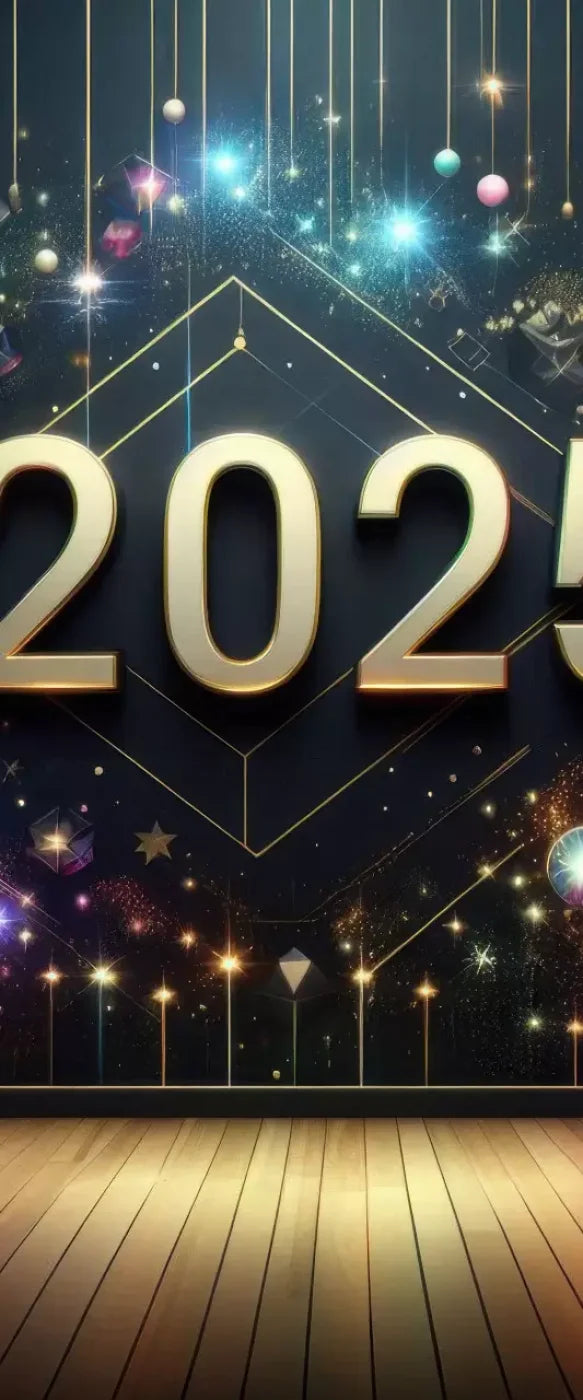 Happy New Year 5’X12’ Ultracloth For Westcott X-Drop (60 X 144 Inch) Backdrop