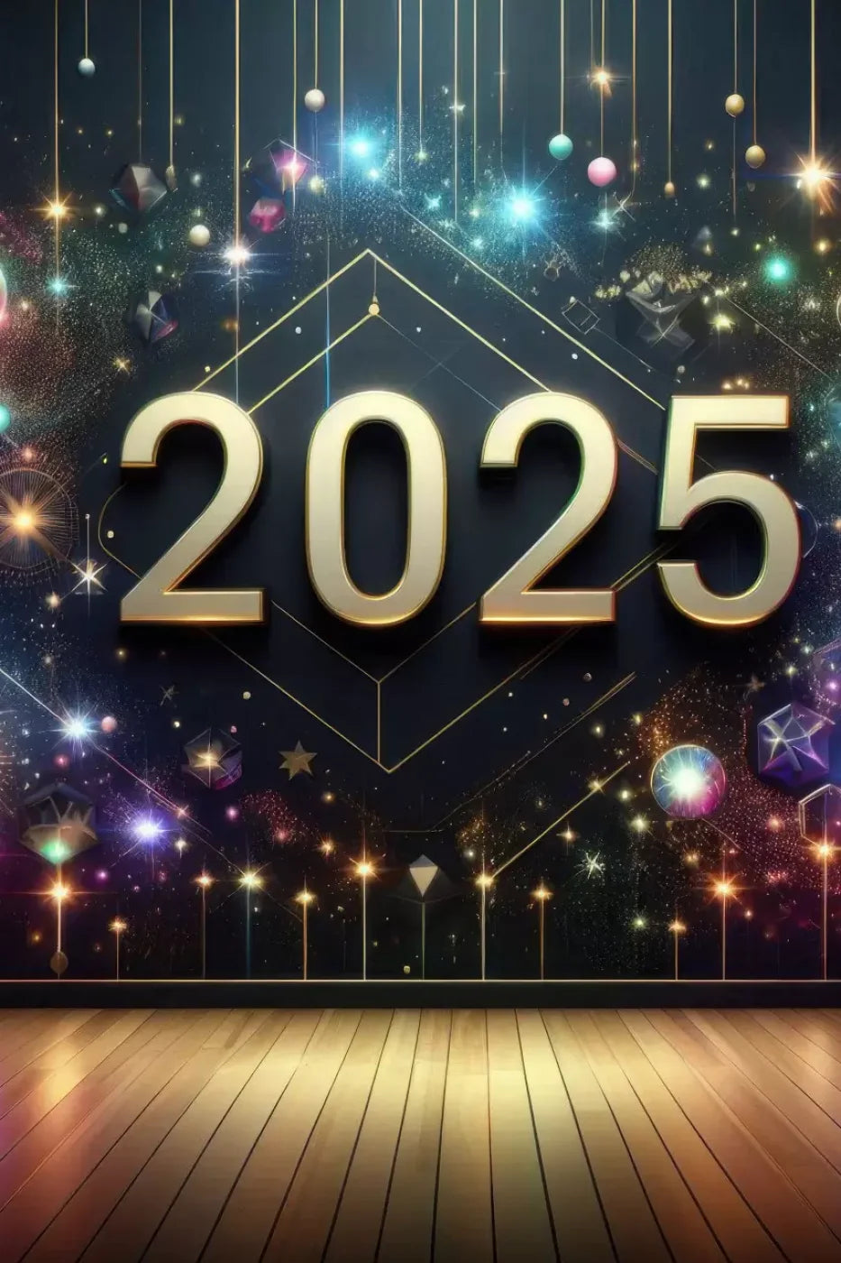 Happy New Year 8’X12’ Ultracloth (96 X 144 Inch) Backdrop