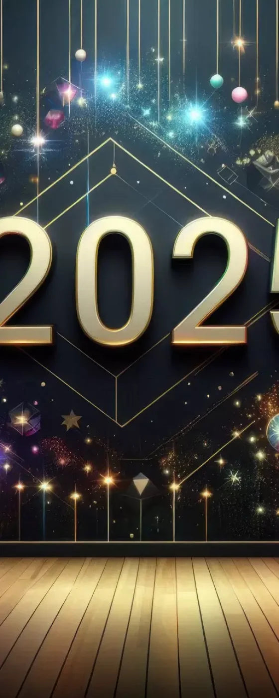 Happy New Year 8’X20’ Ultracloth (96 X 240 Inch) Backdrop