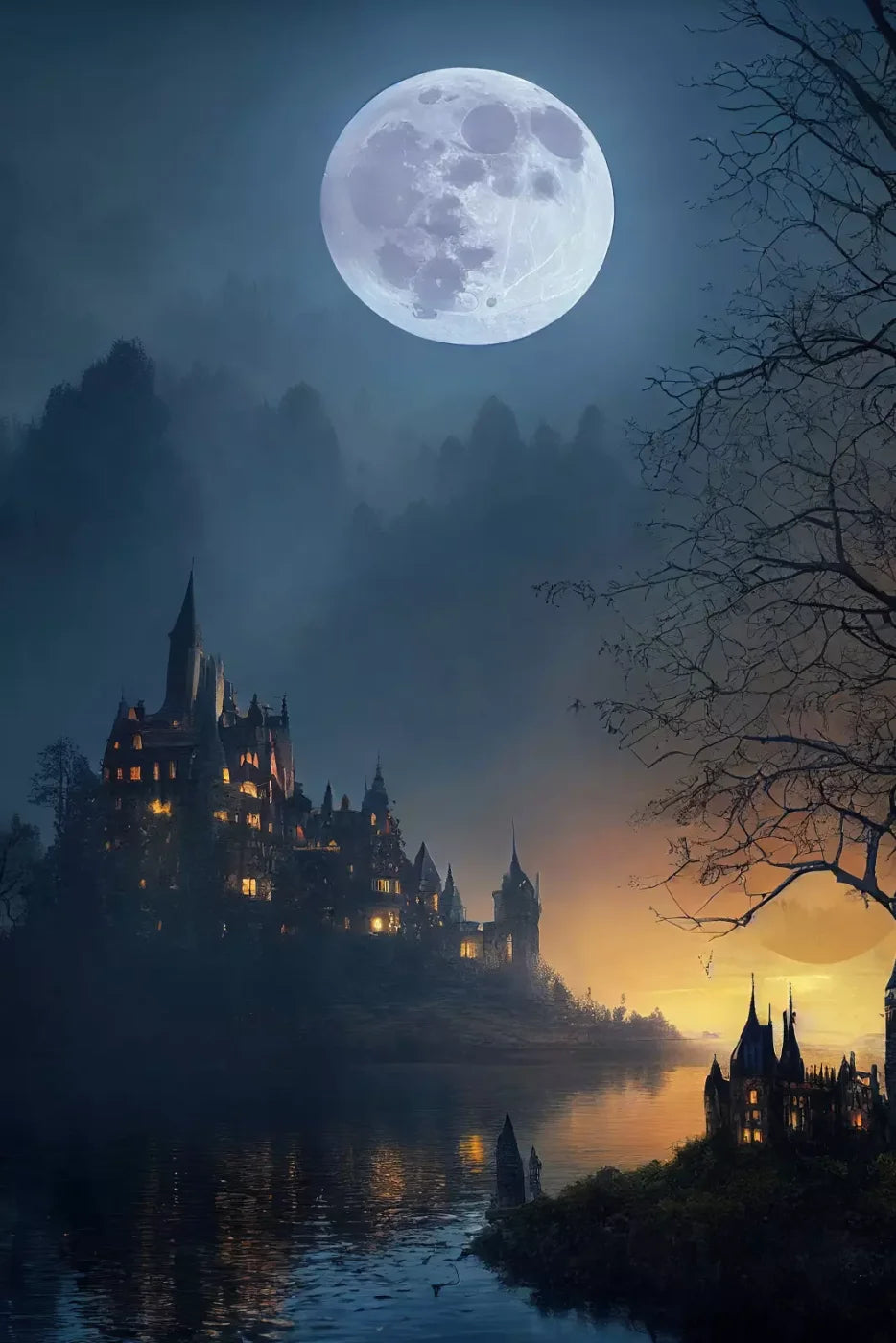Haunted Castle Backdrop