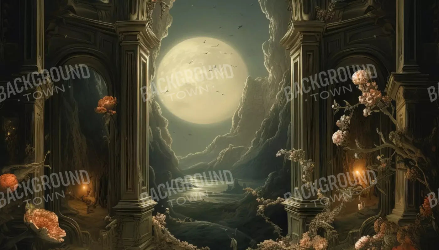 Haunted Elegance I 14’X8’ Ultracloth (168 X 96 Inch) Backdrop
