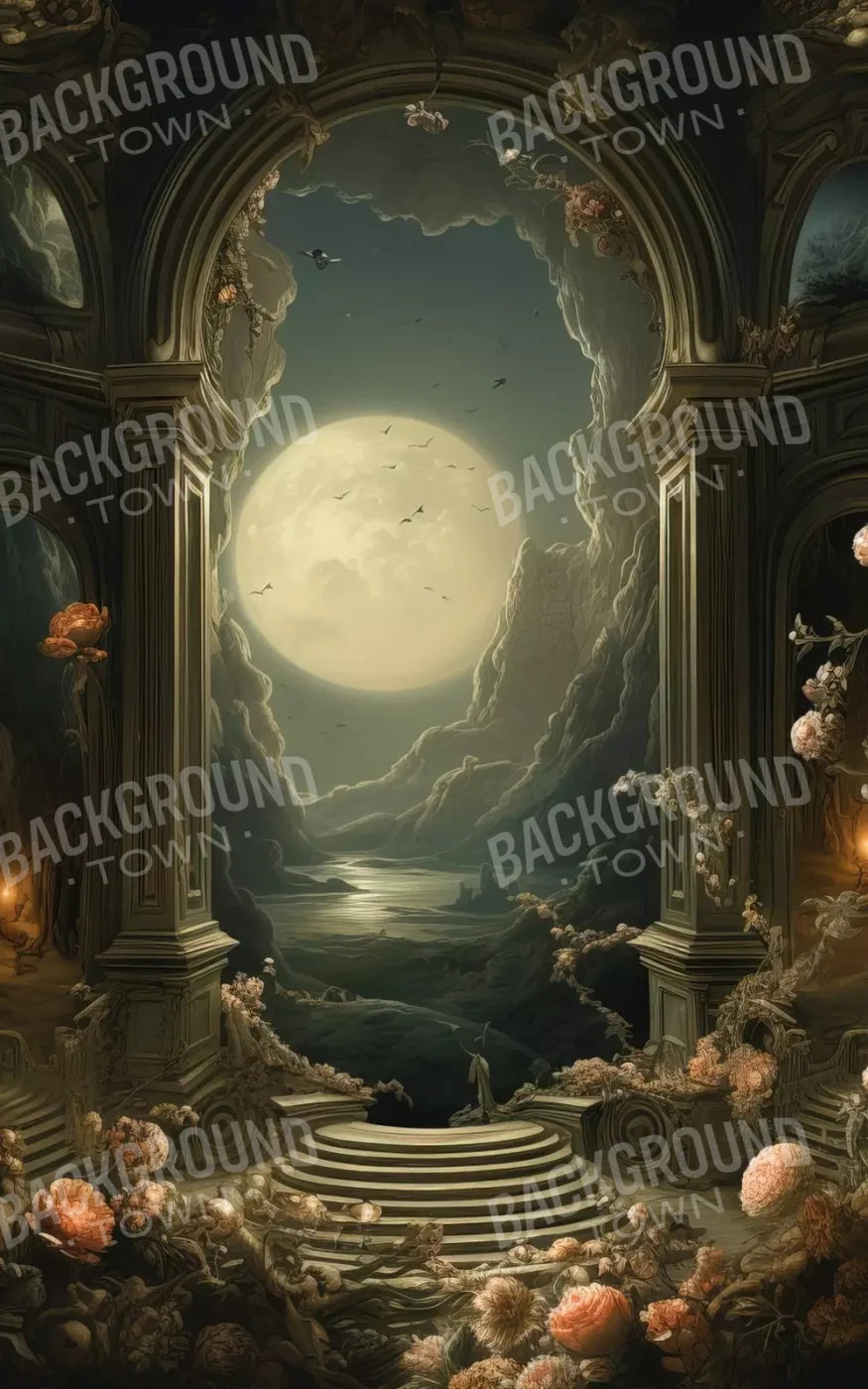 Haunted Elegance I 5’X8’ Ultracloth (60 X 96 Inch) Backdrop