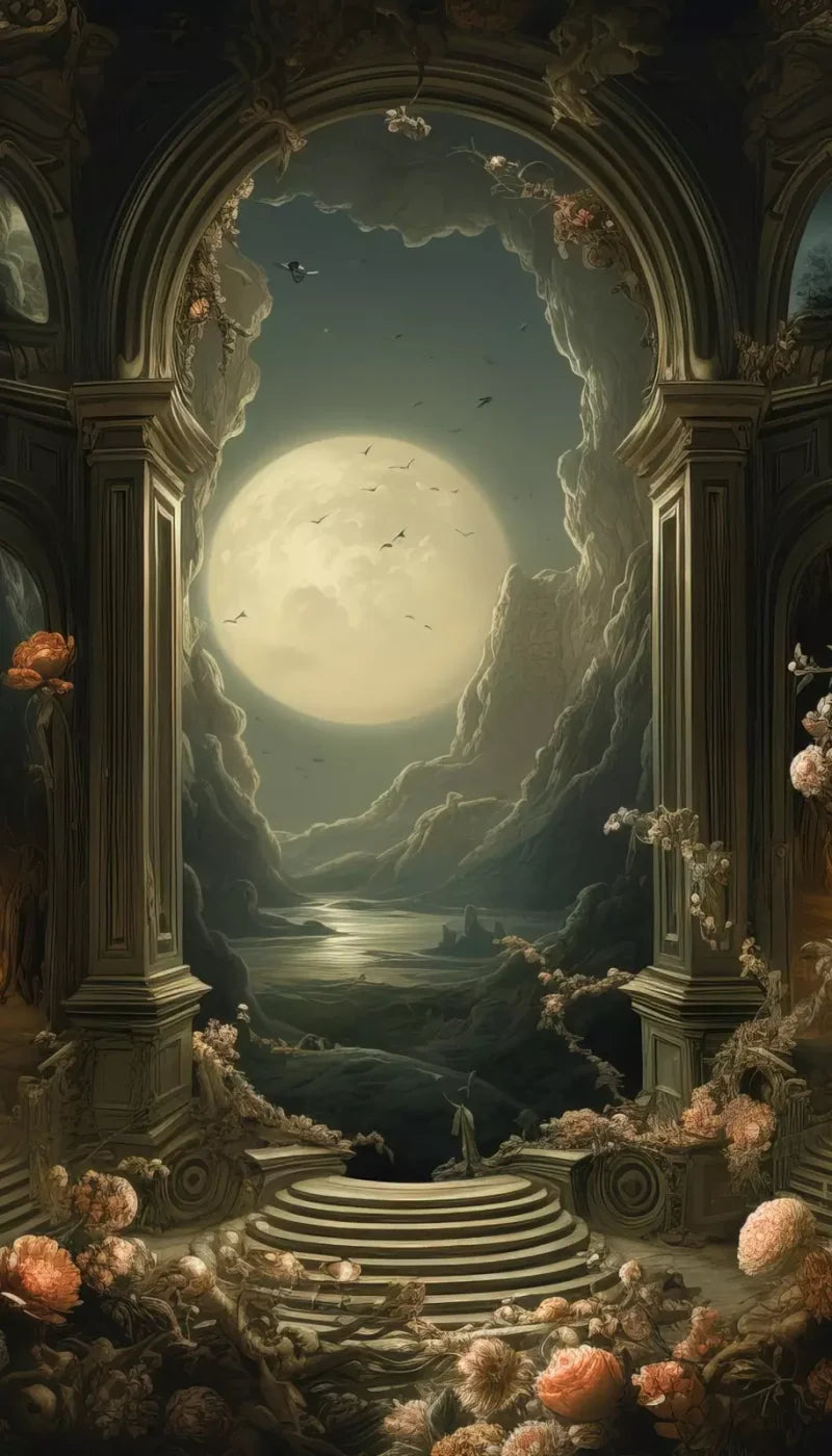 Haunted Elegance I 8’X14’ Ultracloth (96 X 168 Inch) Backdrop