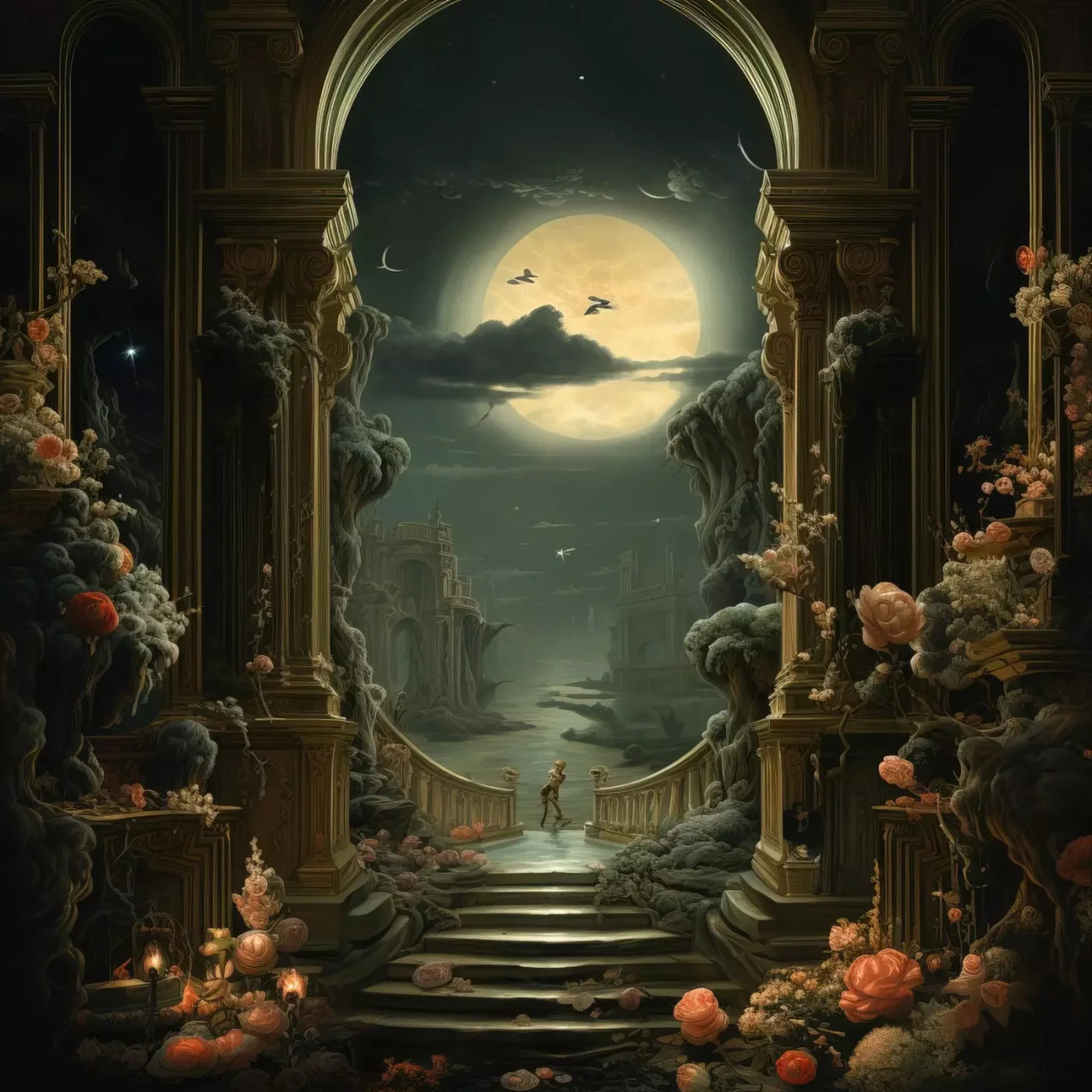Haunted Elegance Ii 10’X10’ Ultracloth (120 X Inch) Backdrop