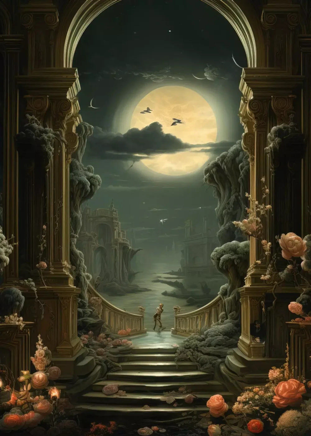Haunted Elegance Ii 5’X7’ Ultracloth (60 X 84 Inch) Backdrop