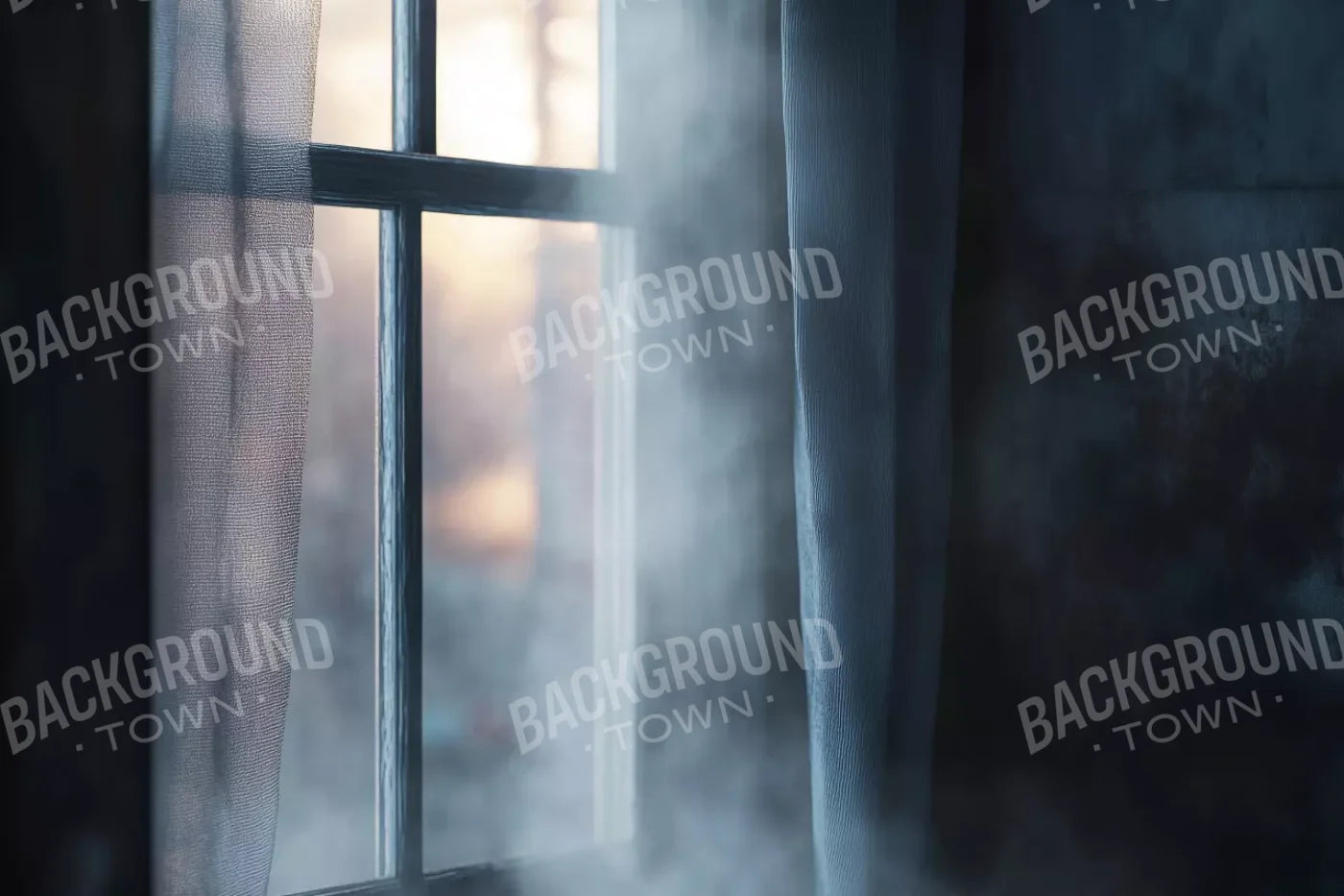 Haunted Window 12’X8’ Ultracloth (144 X 96 Inch) Backdrop