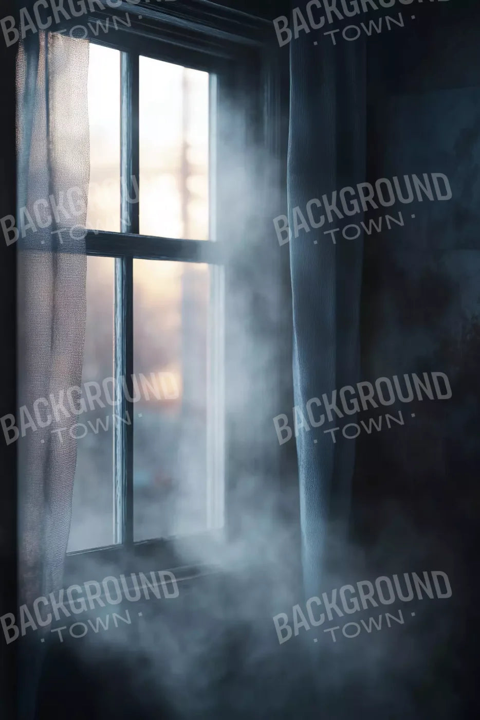 Haunted Window 8’X12’ Ultracloth (96 X 144 Inch) Backdrop