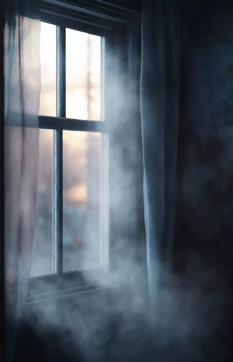 Haunted Window 9’X14’ Ultracloth (108 X 168 Inch) Backdrop