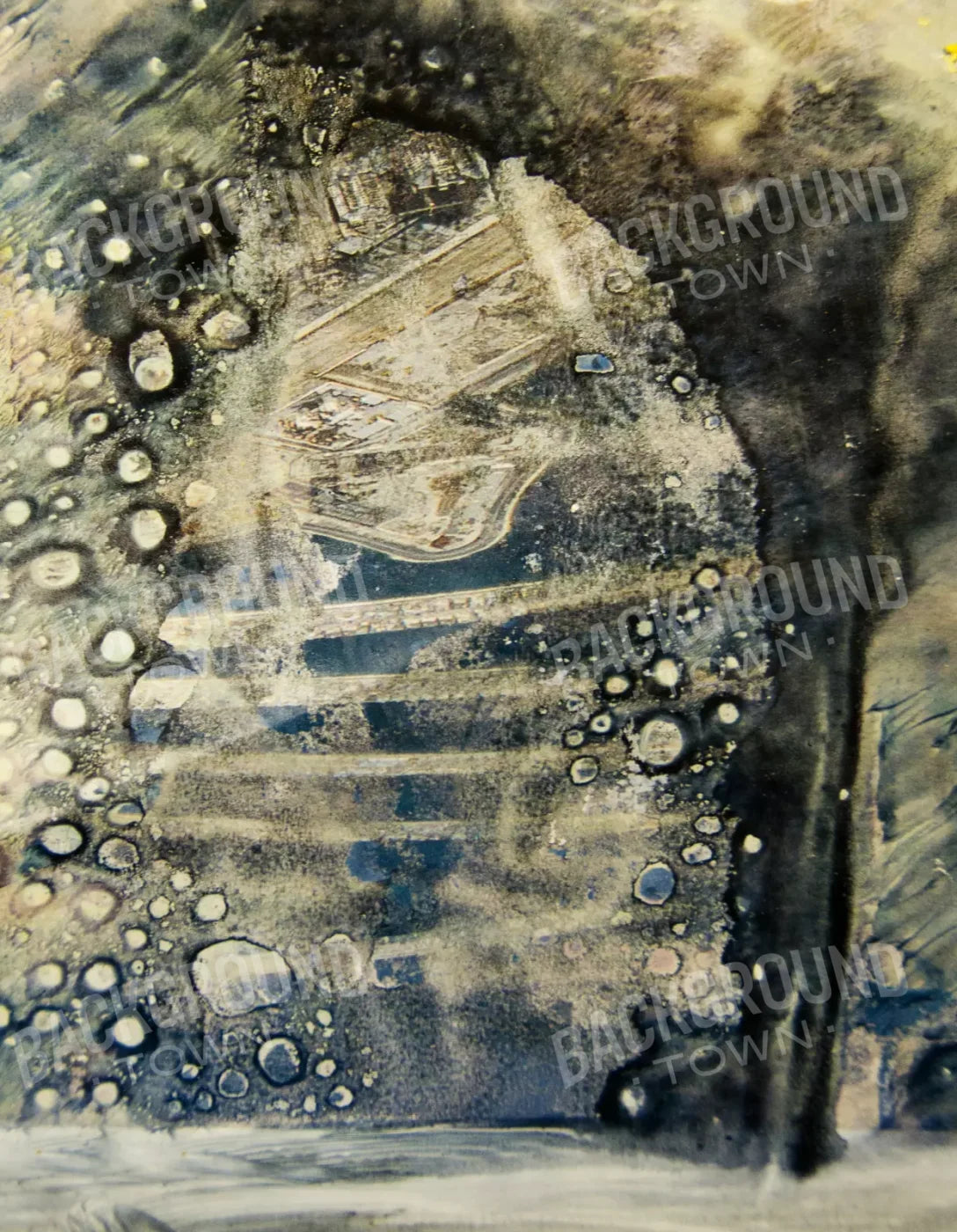Hazy Landscape 6X8 Fleece ( 72 X 96 Inch ) Backdrop