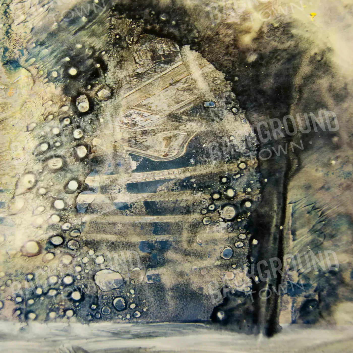 Hazy Landscape 8X8 Fleece ( 96 X Inch ) Backdrop
