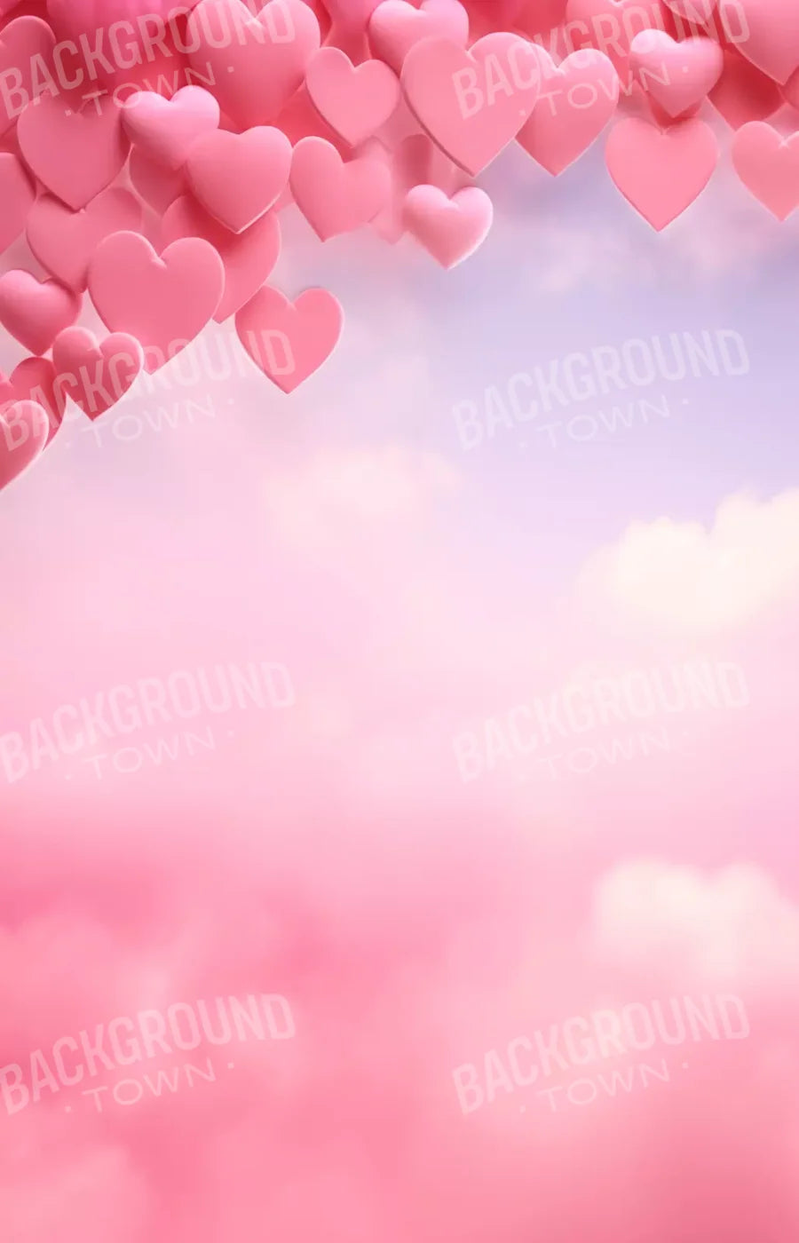 Heart In The Clouds I 9X14 Ultracloth ( 108 X 168 Inch ) Backdrop