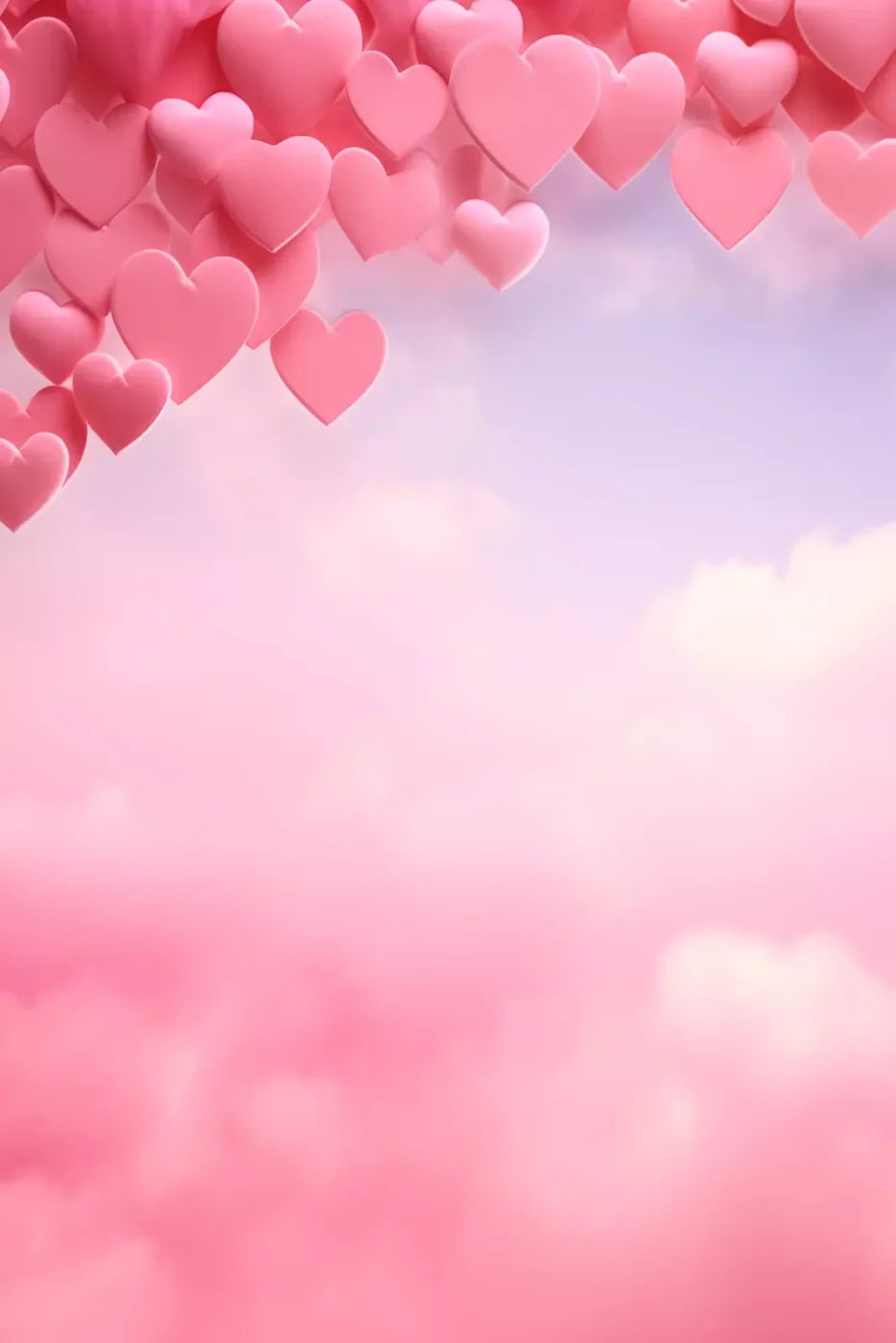 Heart In The Clouds I 8X12 Ultracloth ( 96 X 144 Inch ) Backdrop