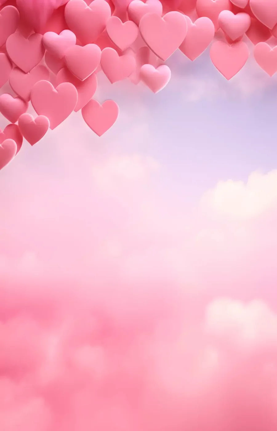 Heart In The Clouds I 9X14 Ultracloth ( 108 X 168 Inch ) Backdrop
